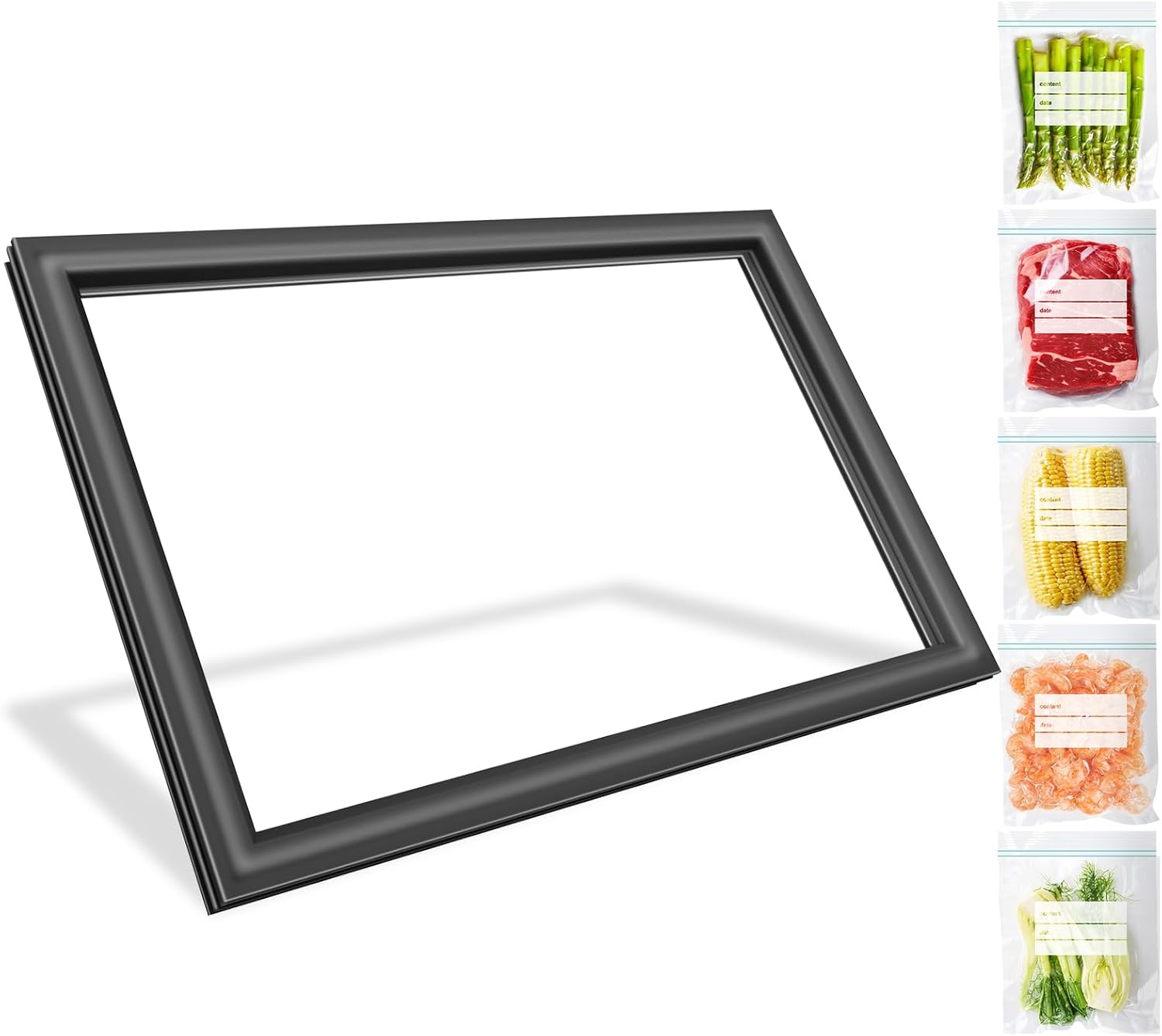 UPGRADED 2177310 Freezer Door Gasket Replacement Compatible with Whirlpool, Kenmore, KitchenAid Refrigerator Freezer Door Seal, Replaces Part Number W11406601 2171390 2214969 Freezer Door Gasket