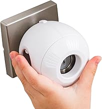 Door Knob Safety Cover for Kids (6 Pack) Hard-to-Remove Dual-Lock Door Handle Covers for Kids - Reusable Baby Proof Door Knob Locks - Installs Easily, No Tools Needed (White)