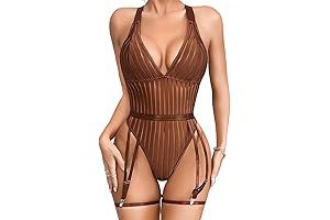 Ethereal Whispers: Ribbed Bodysuit for Opulent Nights
