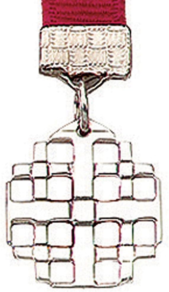 Silver Jerusalem Cross Bookmark