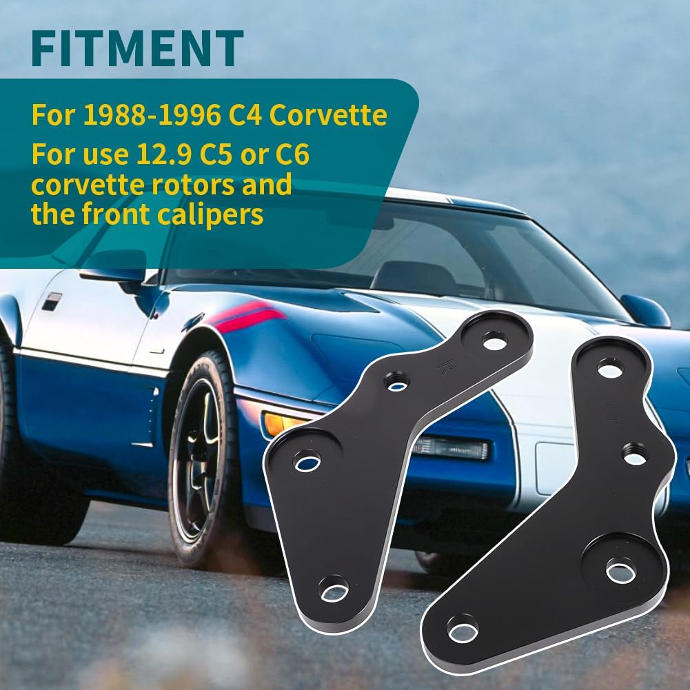 for 1988-1996 C4 Corvette to C5 C6 Brake Adapter / Conversion Bracket Kit