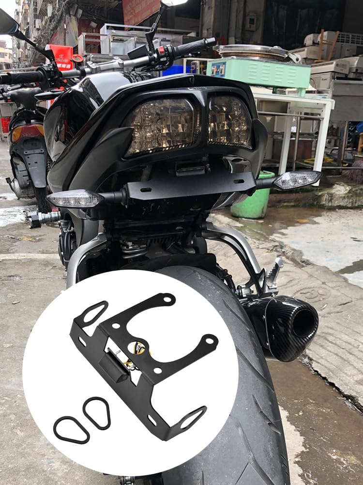 MOTOKANO Tail Tidy, Fender Eliminator Fit for Yamaha FZ1 FZ8 FZ-1 FAZER1000, with LED License Plate Light, Compatible with Stock Original Turn Signal