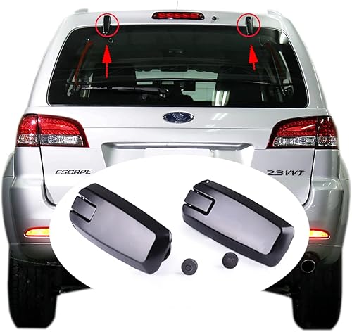 Miniatura 7 de Bisagras de vidrio para ventana trasera de puerta trasera, compatible con bisagra de vidrio para portón elevador, repuesto izquierdo y derecho para