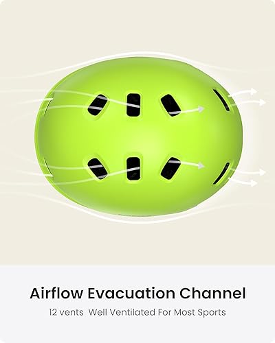 Miniatura 4 de OutdoorMaster - Casco de patineta o bicicleta, con dos forros extraíbles y ventilación, para varios deportes, patinaje, patinaje en línea, para