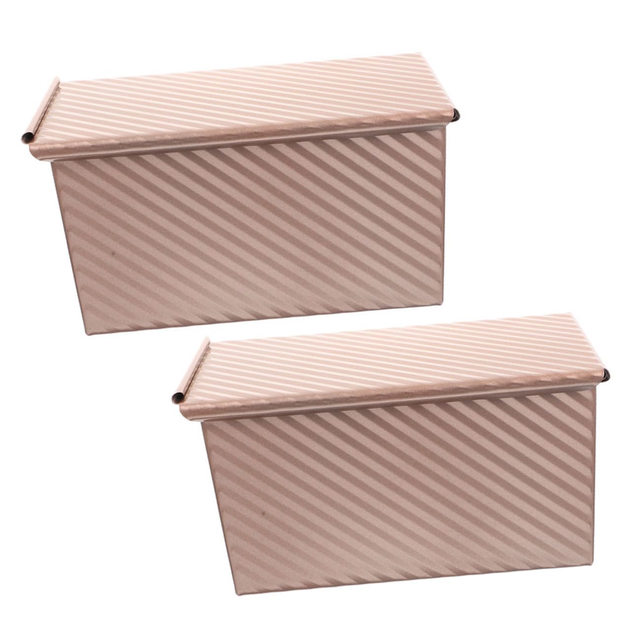 Molde con Rectangular para Pan Carbono Hornear al Acero Tapa