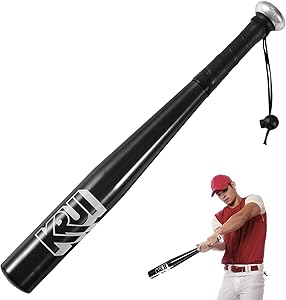 KRUI Aluminum Baseball Bat, 18 Inch Self Defense Bat, Lightweight Bat for Tire Checker, Fish, Keeps in Home, Car, Backpack for Self Defense