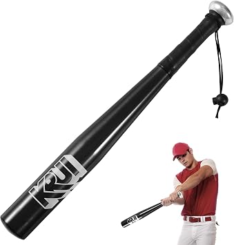 KRUI 18 Inch Aluminum Baseball Bat for Self Defense, Tire Checker and Fish