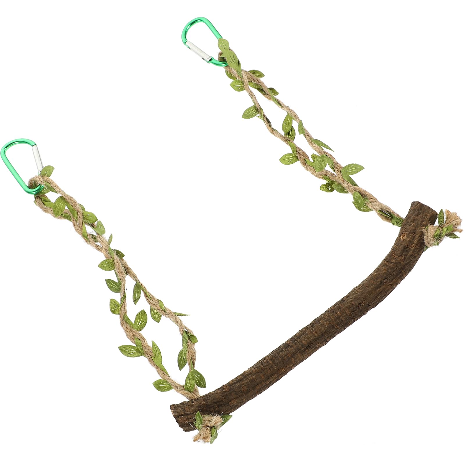 BESPORTBLE 4pezzi Altalena Per Uccelli Legno Naturale Giocattolo Appeso Per Pappagalli e Parrocchetti Accessori Per Allenamento e Riposo Gabbia Senza Installazione Necessaria Per Attività e