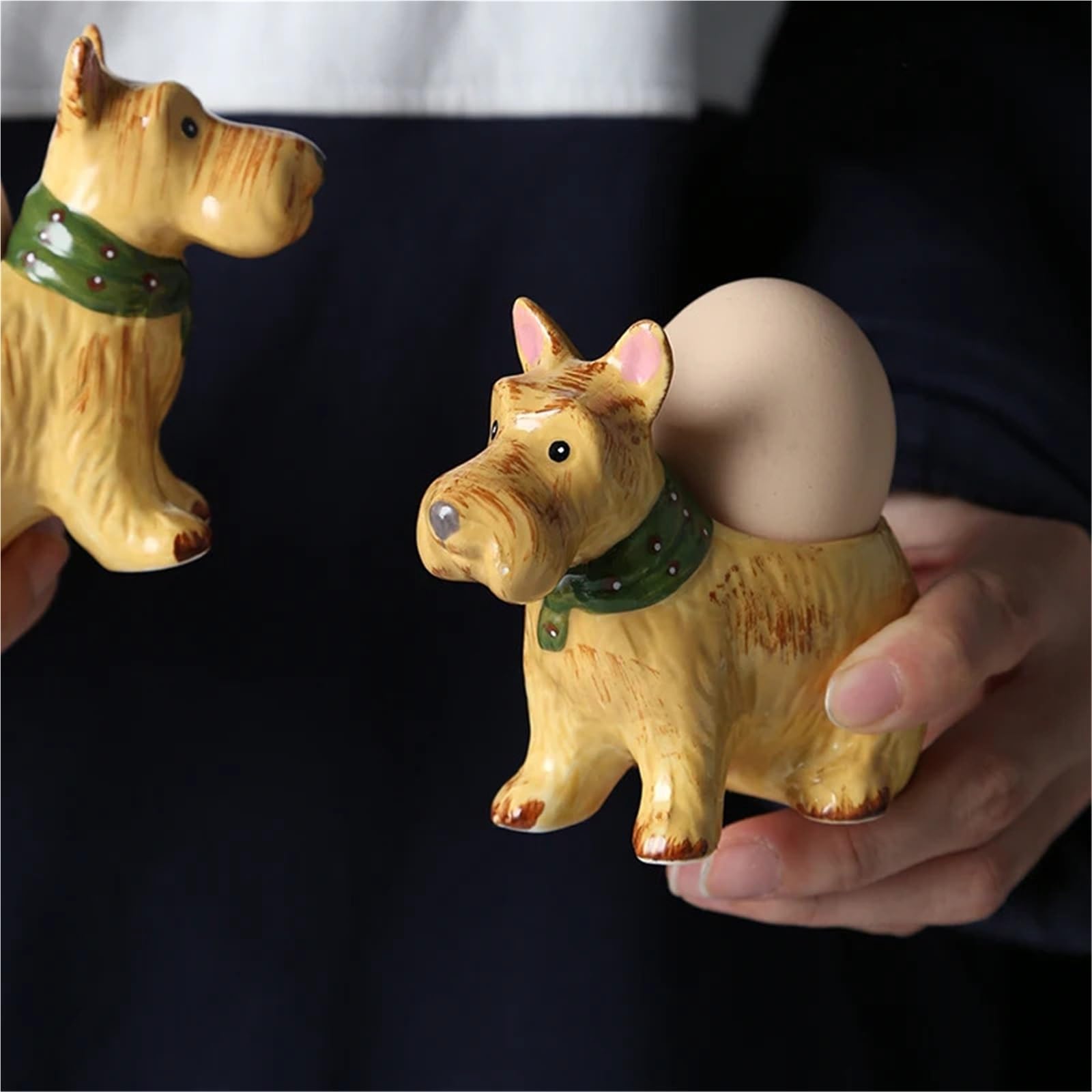 Eierbecher, Kreativität weich gekochte Eierbecher Halter Stander Hund geformt