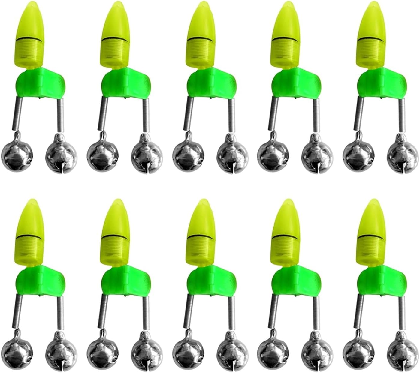 Sturdy 30 Pcs LED Night Fishing Rod Bite Alarm Lights with Dual Ringtones, Indicator