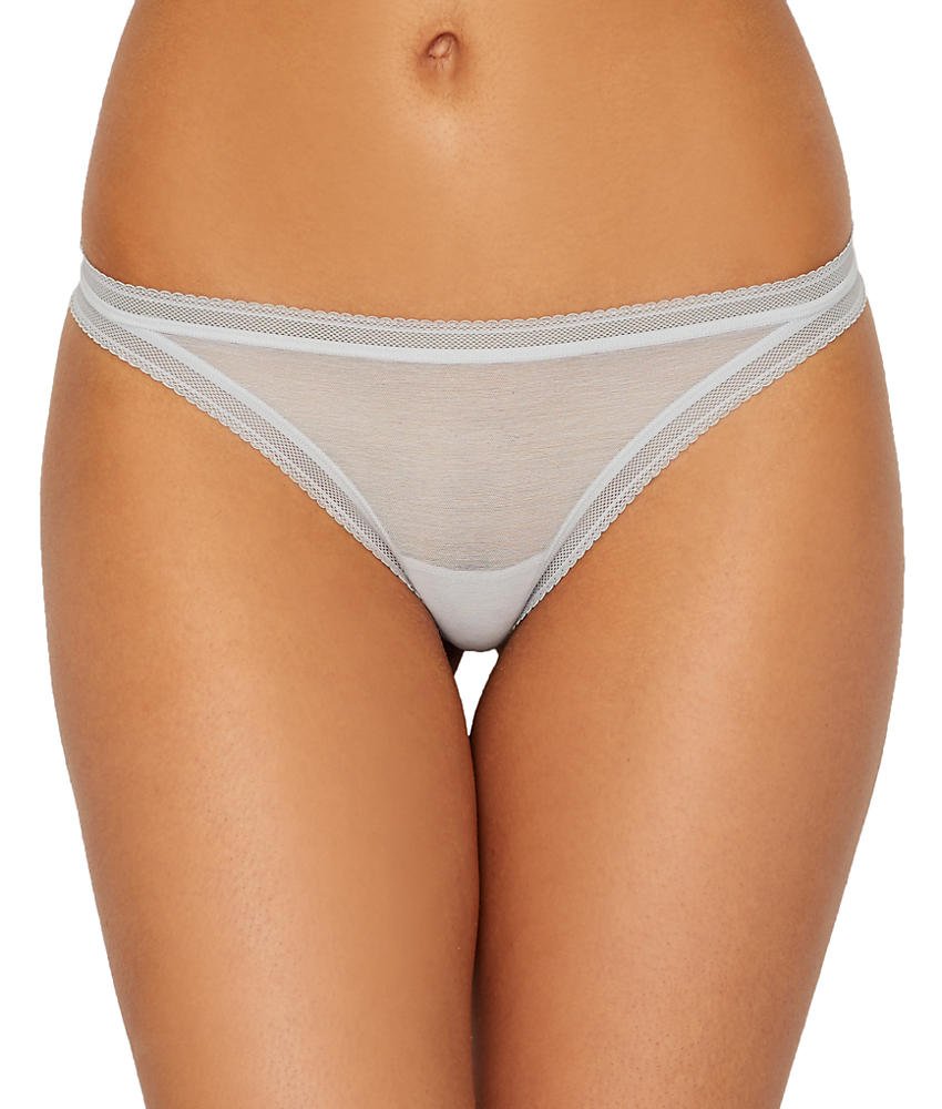 OnGossamer Cotton Mesh Thong Panty Underwear