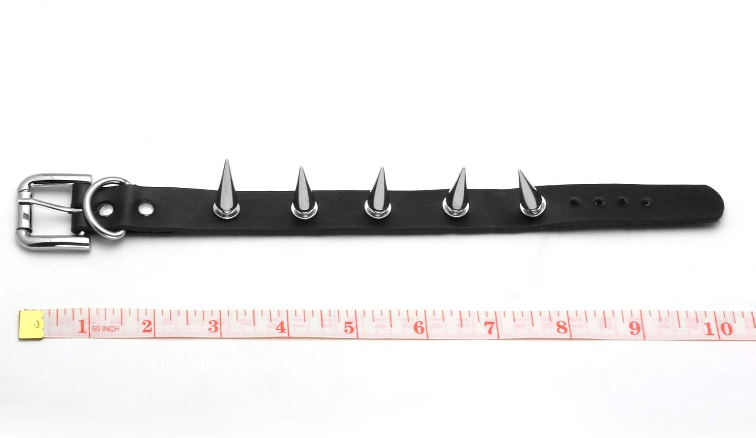 MILAKOO 2 Pcs Punk Style PU Leather Bracelet Bangle with Rivets Spiked Accent - Image 5