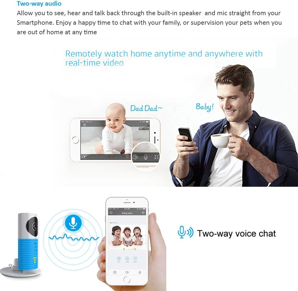 Flash Deals - 80% OFF TriVision Security Camera Indoor Wireless, SD Card, Night Vision, Motion Activated Pet Monitoring Camera with Phone App, WiFi Nanny Cam with Audio and Video Recording New Product TriVision Security Camera Indoor Wireless, SD Card, Night Vision, Motion Activated Pet Monitoring Camera with Phone App, WiFi Nanny Cam with Audio and Video Recording