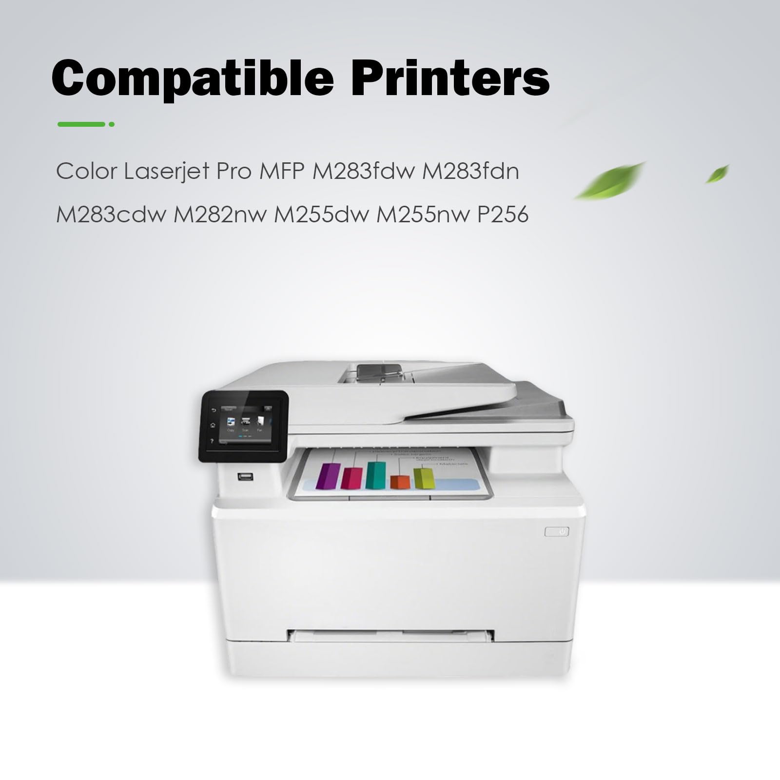 207X kaseta z tonerem Multipack kompatybilna z HP 207X 207A do drukarek HP Color Laserjet Pro MFP M283fdw M255dw M255nw M283fdn P256 drukarka W2210X - 1 czarny (z chipem)