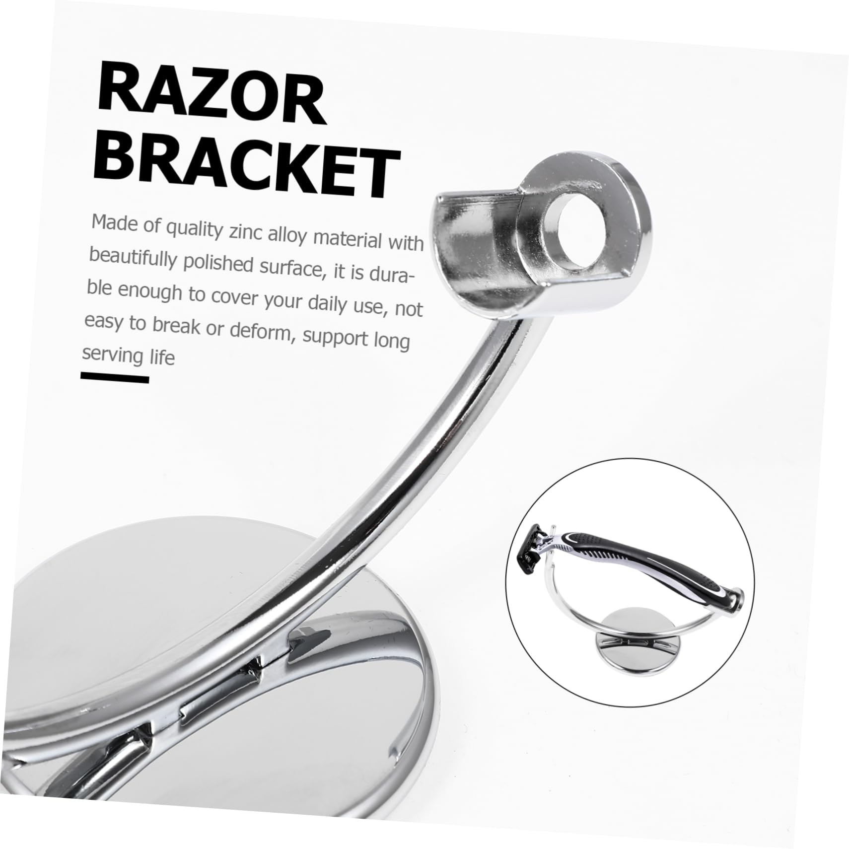 minkissy 2pezzi Supporto Per Rasoio Di Stand Decorativo Per Rasoio Da Barba Organizer Da Bagno Salvaspazio Per Uomini Resistente e Durevole Per Rasoi Singoli