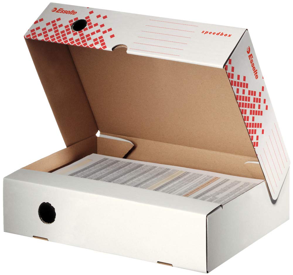 Esselte Speedbox - file storage boxes & organizers (Red, White, A4, 80 x 350 x 250 mm)