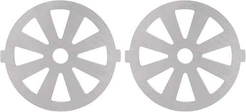 2 piezas de cuchillas para picadora de carne, discos de placa de acero inoxidable, accesorios para picadora de alimentos, hoja de acero inoxidable