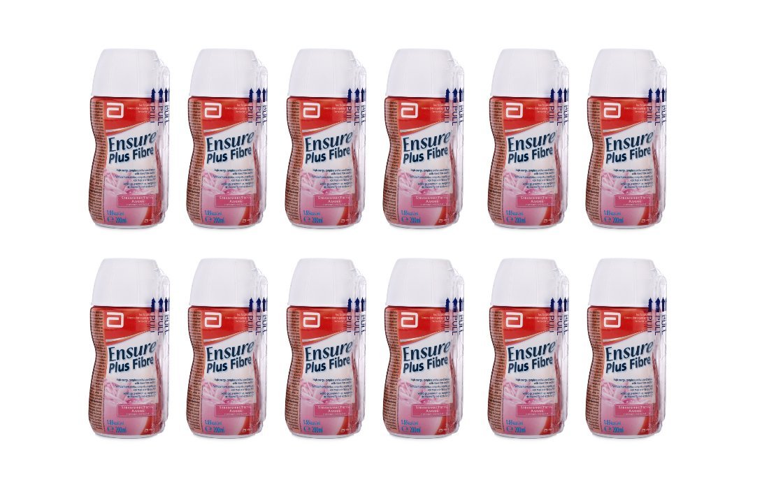 Buy Ensure Plus Fibre Strawberry (Bottle) 200ml Multipack (12) Online