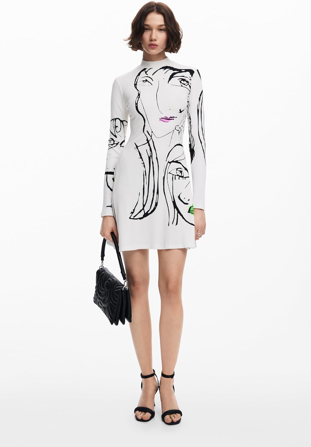 Desigual Women's Woman Knit Dress Long Sleeve
