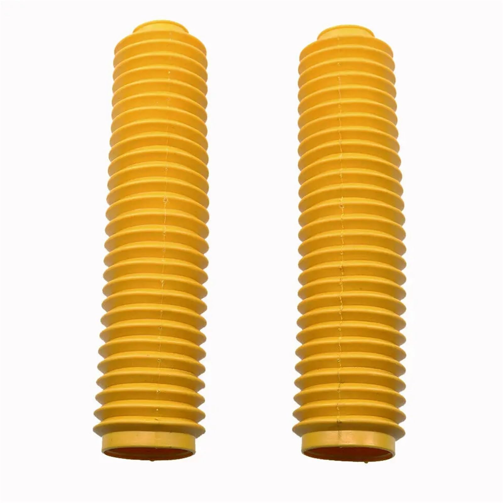 HGCXBYAP Soufflet de Fourche Moto 40 mm, Housse Anti-poussière Universelle en Caoutchouc Jaune pour Moto Tout-Terrain
