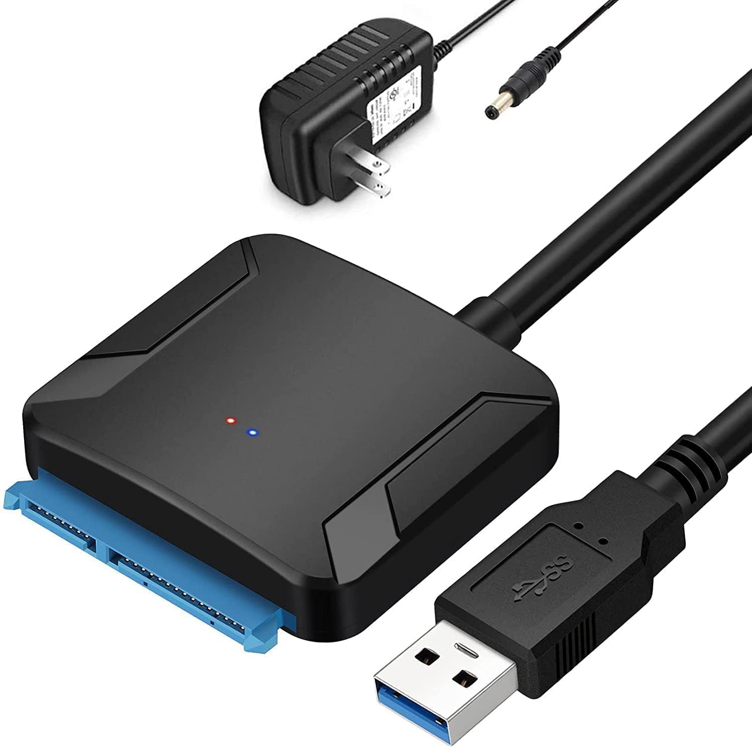 RyzCare SATA to USB 3.0 Cable, SATA III Hard Drive Adapter Cable for 3.5/2.5 Inch HDD/SSD with 12V/2A Power Adapter,Support UASP. (B0D5RDV9DQ) Amazon Price History, Amazon Price Tracker