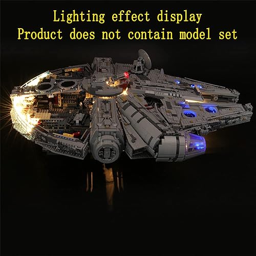 Miniatura 7 de Kit de luces LED compatible con Lego 75192 UCS Ultimate Millennium Falcon (juego de modelos no incluidos)