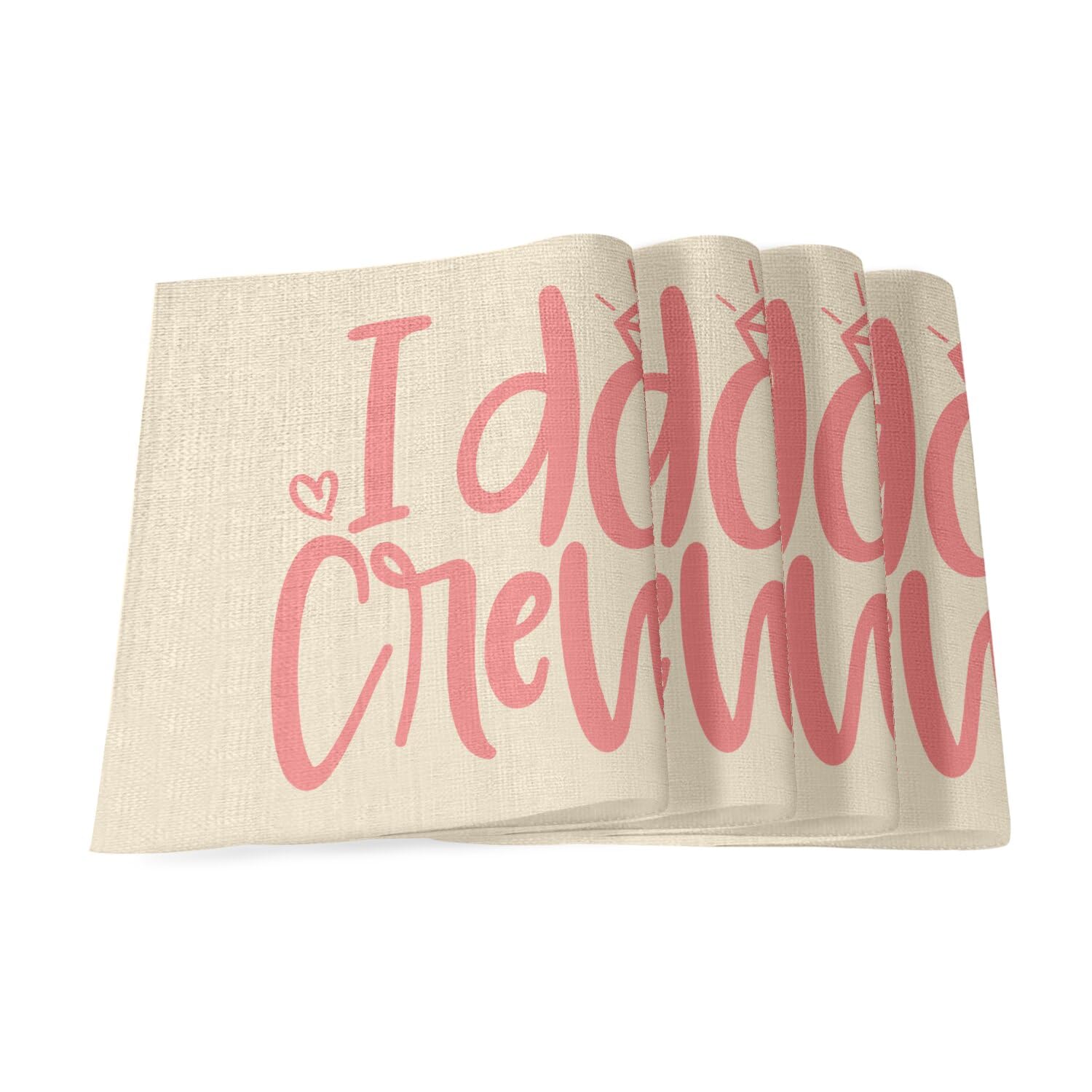 Sets de table en lin lin haut de gamme I Do Crew - Accessoire de table mariage chic
