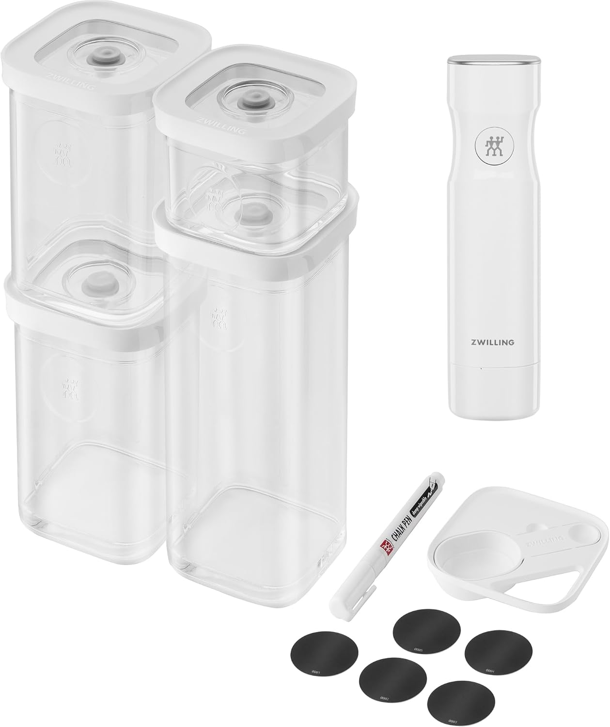 ZWILLING Cube Food Storage Container Set, 6pc + Vacuum