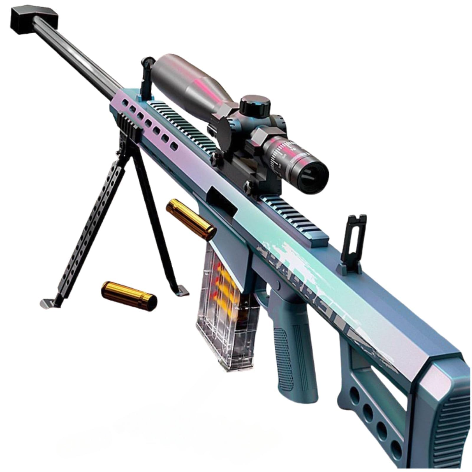 Pistolet Jouet en Mousse Souple, Fusil de précision pour Enfants, 80 cm de Long, Convient aux Adolescents à partir de 6 Ans.