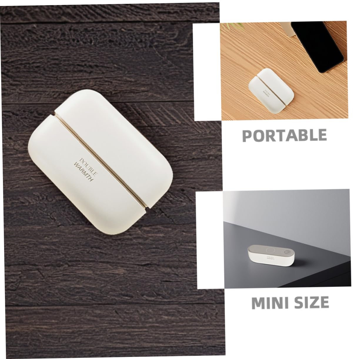 Chauffe-Main Électrique Rechargeable USB Mini Source de Chaleur Portable pour Voyages Extérieurs Appareil de Chauffage Rapide pour Hiver