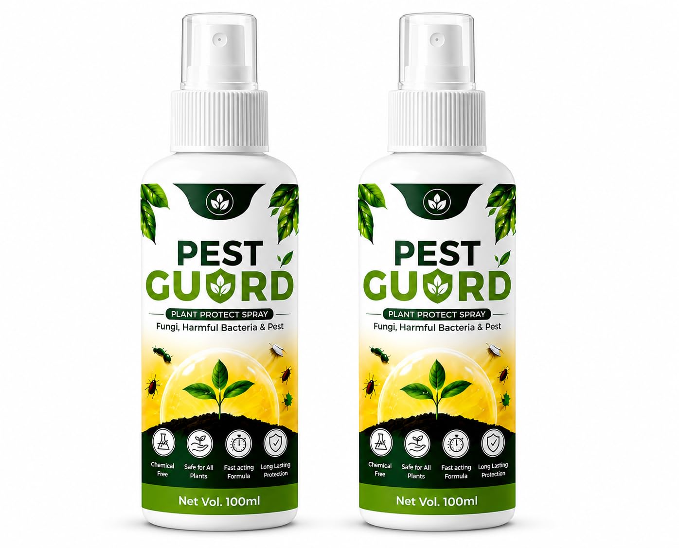 Pest Guard Natural Neem Oil Spray 100ml | Safe Plant Spray for Indoor and Outdoor Plants, Pest Control Solution, Natural Formula, 100ml (Pack Of 02)-picture-11