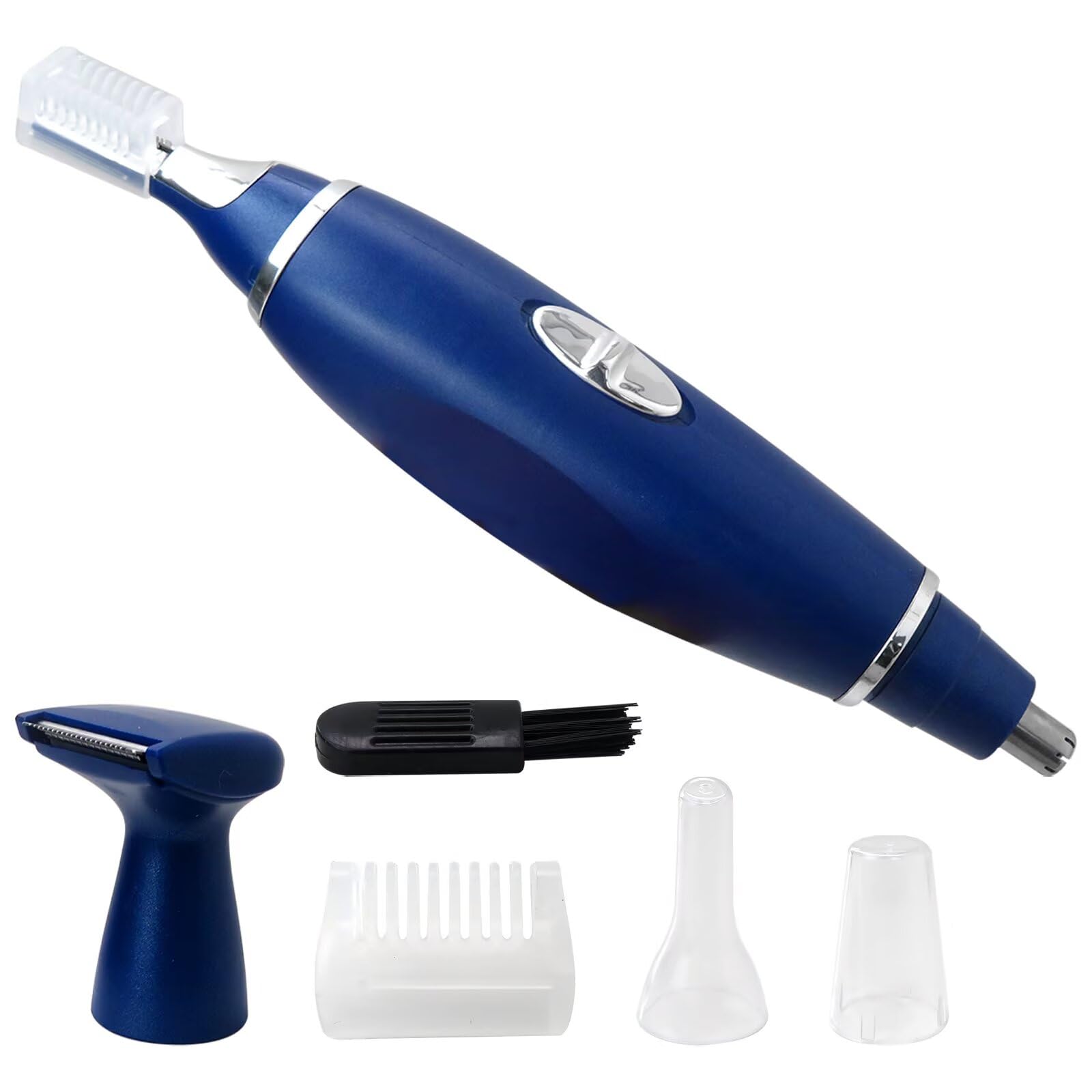 Blue Electric Ear Beard Nose Hair Trimmer Eyebrow Mustache Remover Shaver Clipper New by YTXXDEUS