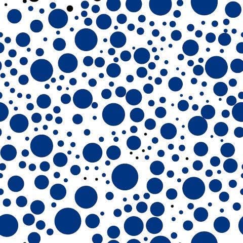 Miniatura 2 de BugyBagy - Calcomanías de lunares de varios tamaños, 180 unidades de mezcla de lunares azul oscuro, calcomanías de pared para decoración de