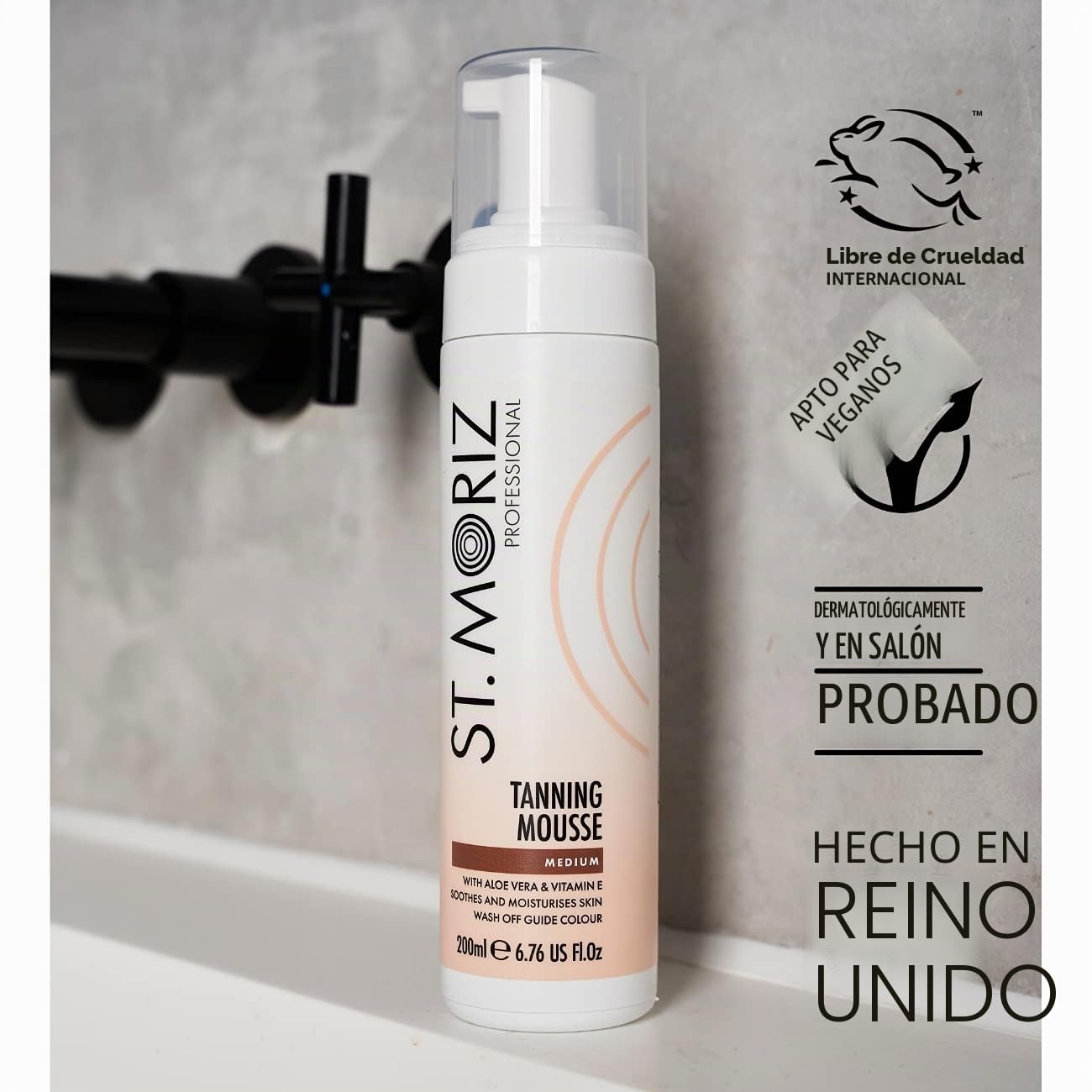 ST MORIZ instantánea autobronceadora Mousse MEDIUM ( 2x 200 ml ) & ST MORIZ Bronceado Mitt