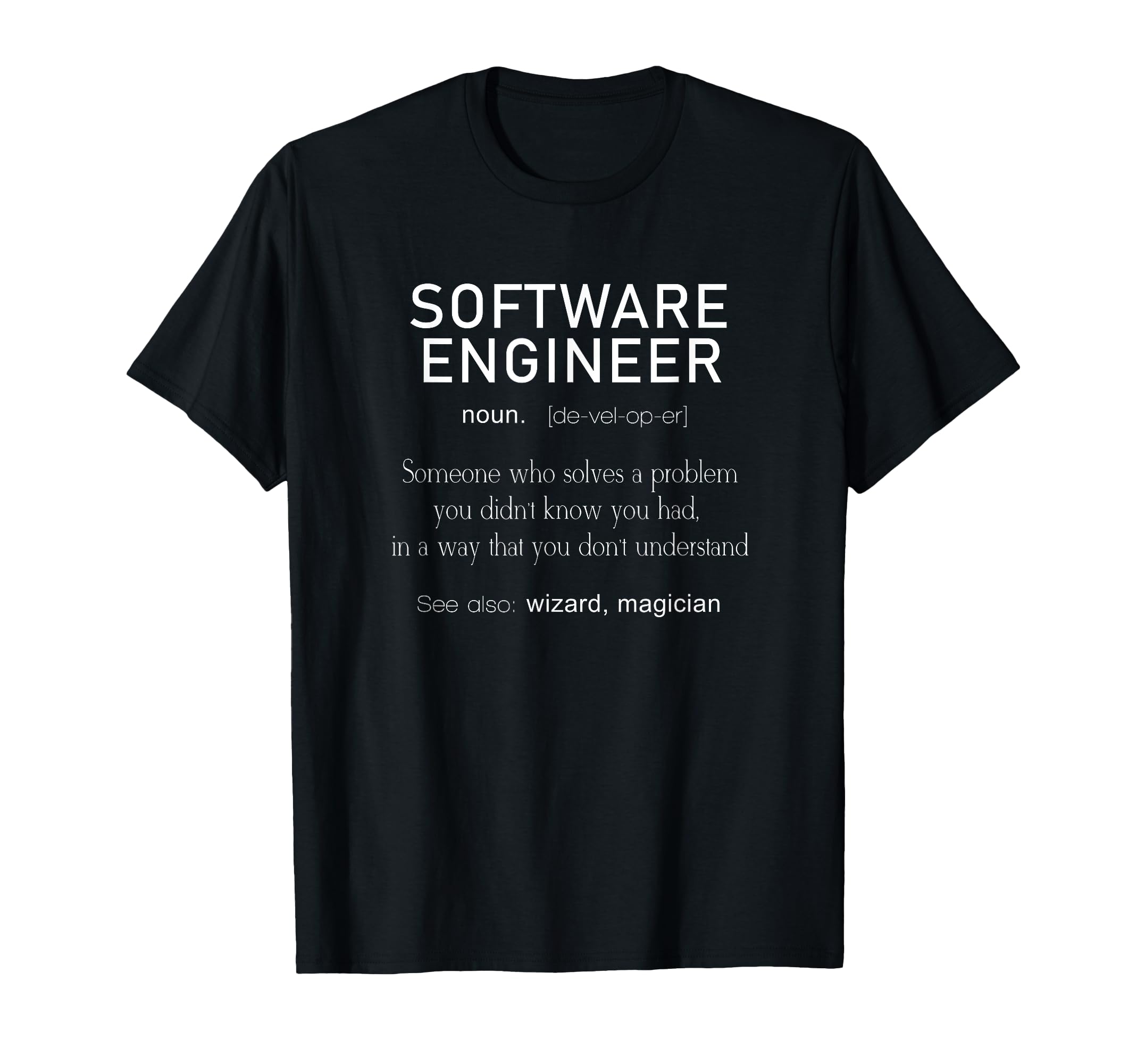 Software Engineer Definition Shirt Coder Definition T Shirt T-Shirt