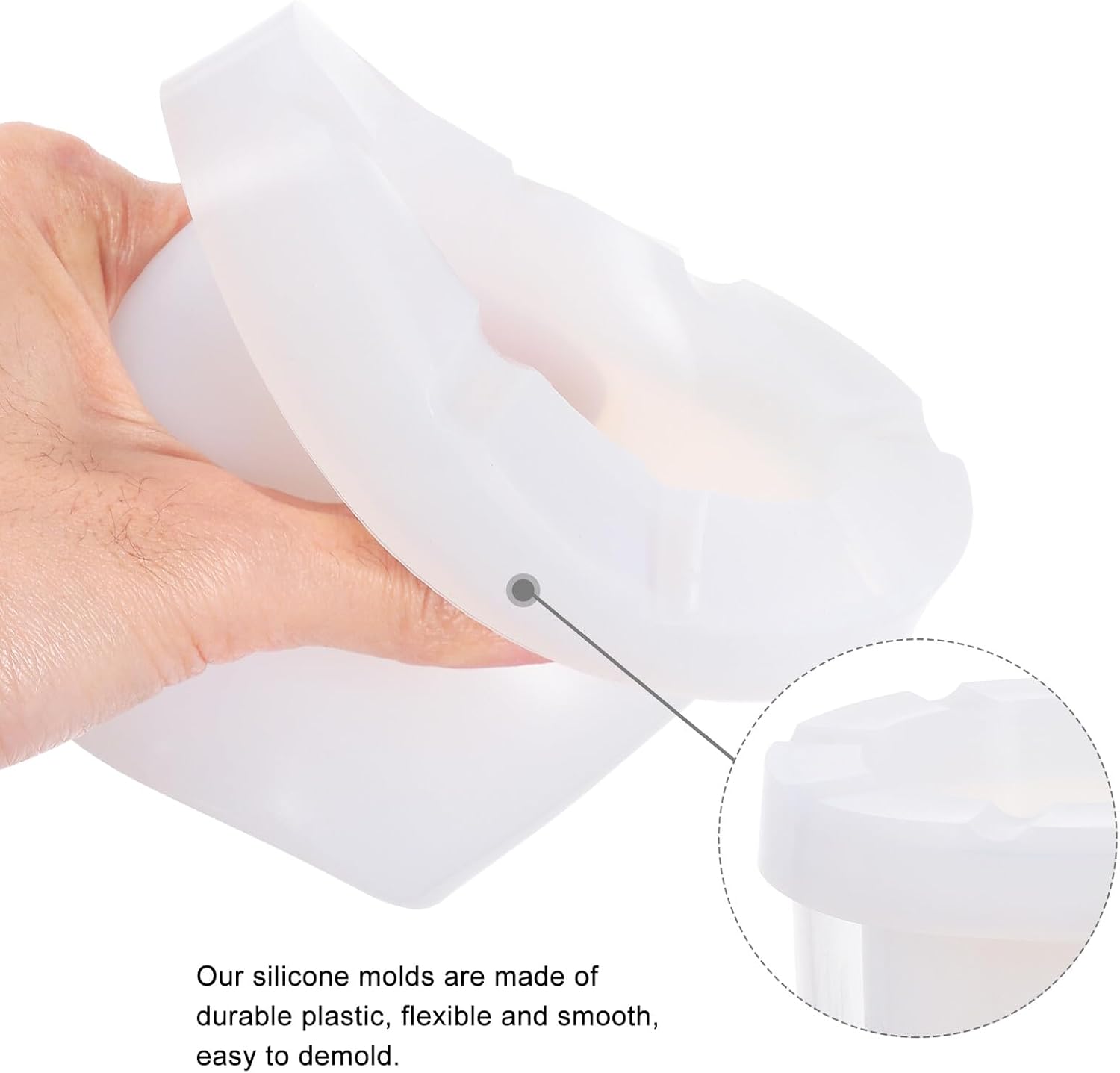 Plastic Cylinder Candle Mold Hollow DIY Handicraft Mold for Scented Pillar Candles and Soap Making