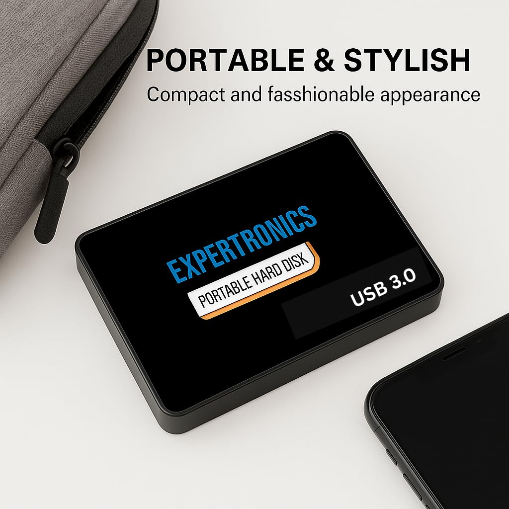 EXPERTRONICS Portable External Hard Disk 320GB – Ultra Slim USB