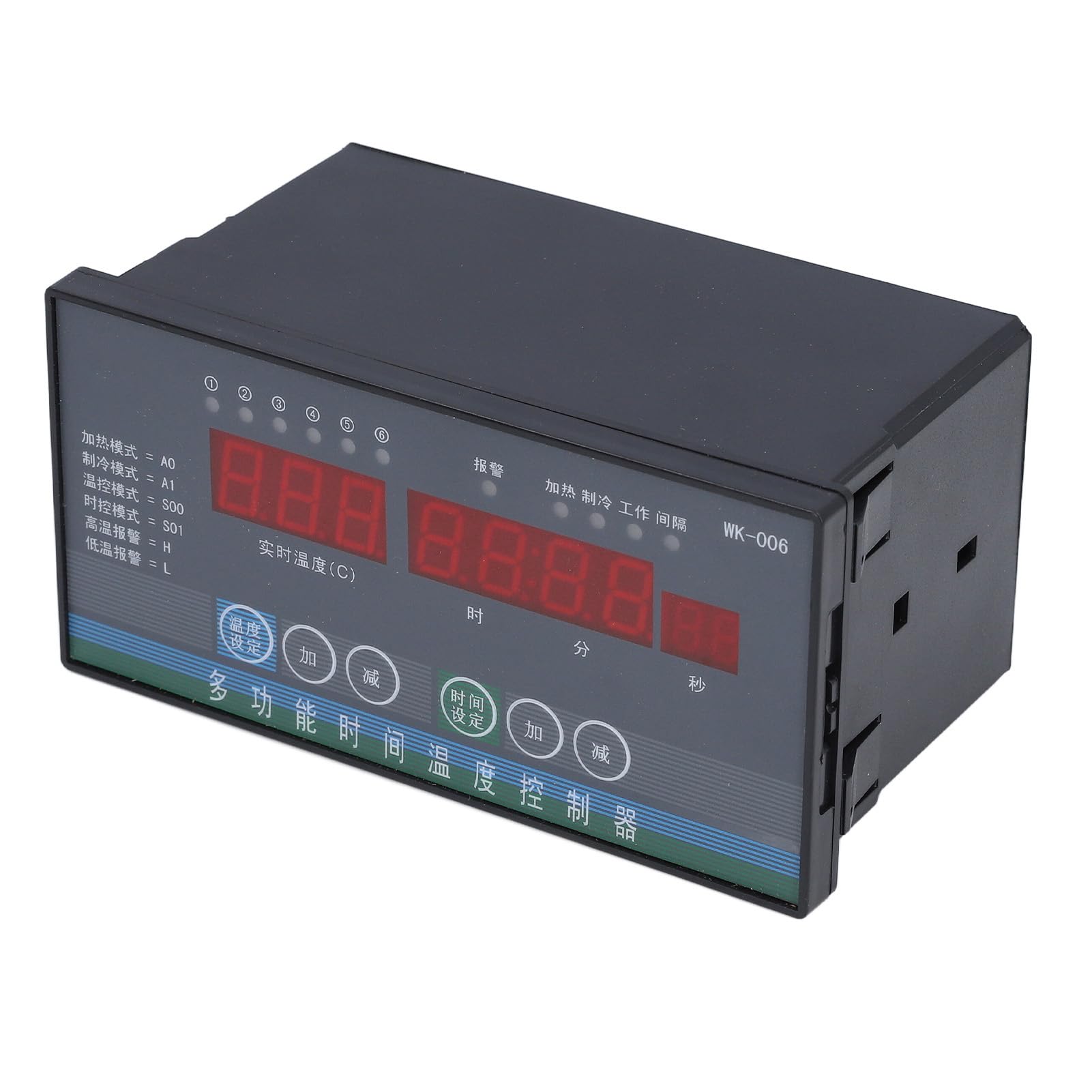Controlador de temperatura con sonda Termostato inteligente automático de alta precisión con salida de 6 canales para granja de invernadero 110-230V