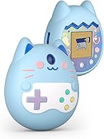 Vista 1 de Funda de silicona para mascotas electrónica virtual, funda protectora para mascotas, funda protectora para máquina de juego de Tamagotchi Pix, Azul