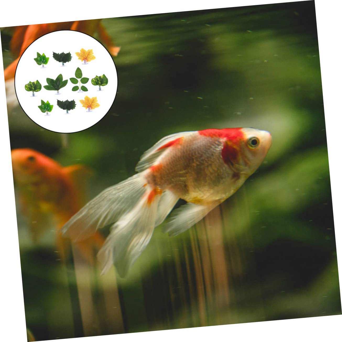 3 set Decorazione Con Foglie Finte Piante Finte Ornamenti Per Acquari Foglie Artificiali Per Acquari Decorazioni Con Viticci Foglie Acquatiche Finte Piante 10 pezzi*3