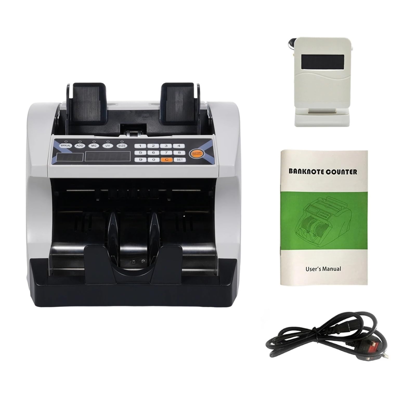 Conta banconote multivaluta FT-501, 2000/min, doppio display magnetico UV,Rilevamento preciso