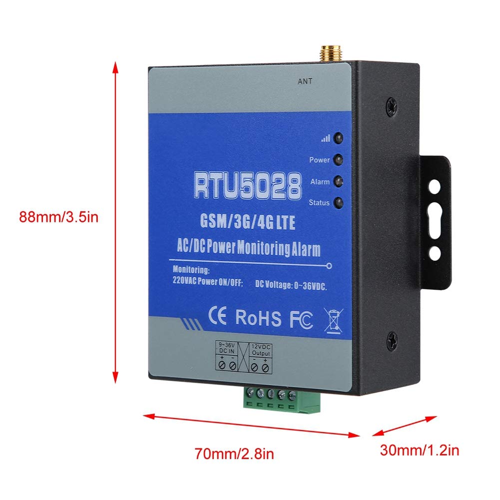 Rtu5028 gsm Alarma de Monitoreo de Estado de Voltaje de Energía, Conexión Inalámbrica Control Remoto, Falla de Energía Alerta de Recuperación(EU)