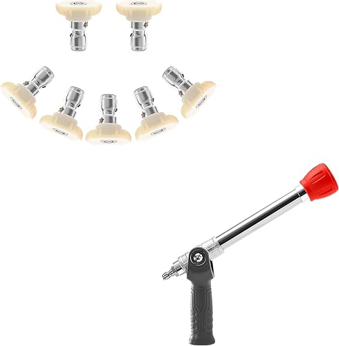 Pressure Washer Tips, 40° White Power Washer Nozzle Tips, Pressure Washer Nozzle 7 Pack, Adjustable Pressure Washer Nozzle with Extension Wand - 2