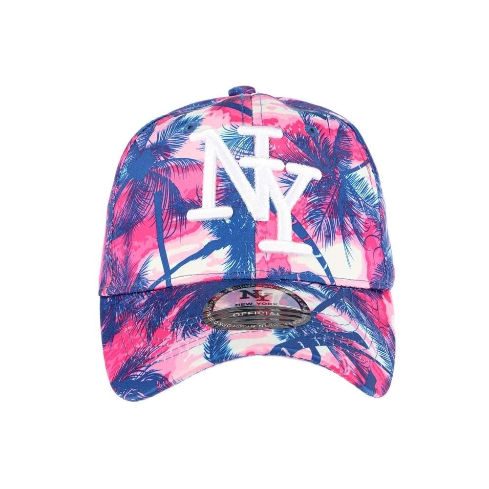 Hip Hop Honour Casquette Baseball Enfant Rose et Bleu Tropical 7 à 12 Ans - Taille: Taille Unique - Couleur: Rose - Fille