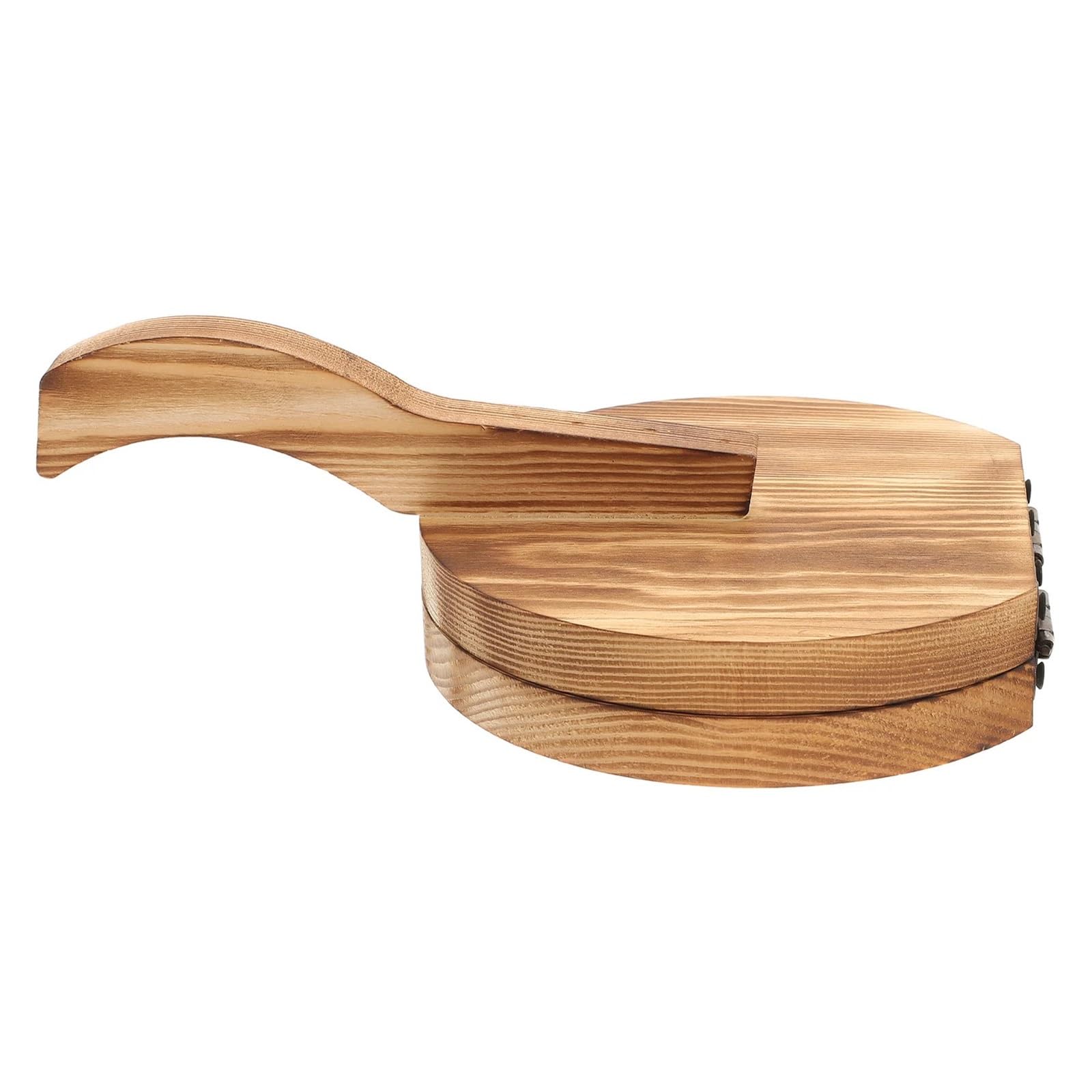 LCANALLYMS Dumpling maker, Wooden Dumpling Press Tool Dough Presser Wood Practical for Friends Kitchen Gadget Skin