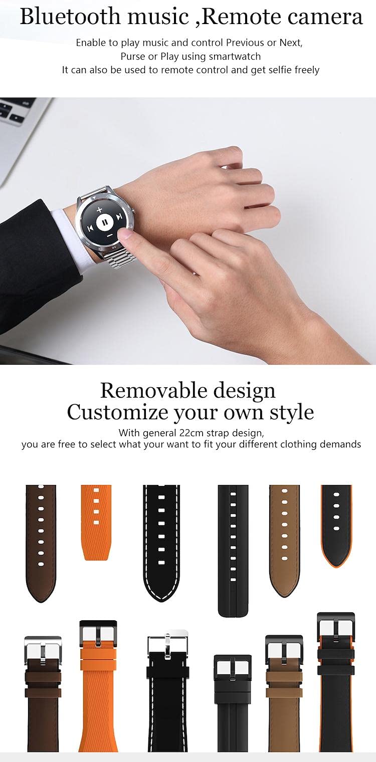 1.3 Full Round HD Screen DT98 Smart band IP68 Waterproof ECG Detection  Changeable Dials Smartwatch Fitness Tracker: Buy Online at Best Price in  Egypt - Souq is now Amazon.eg