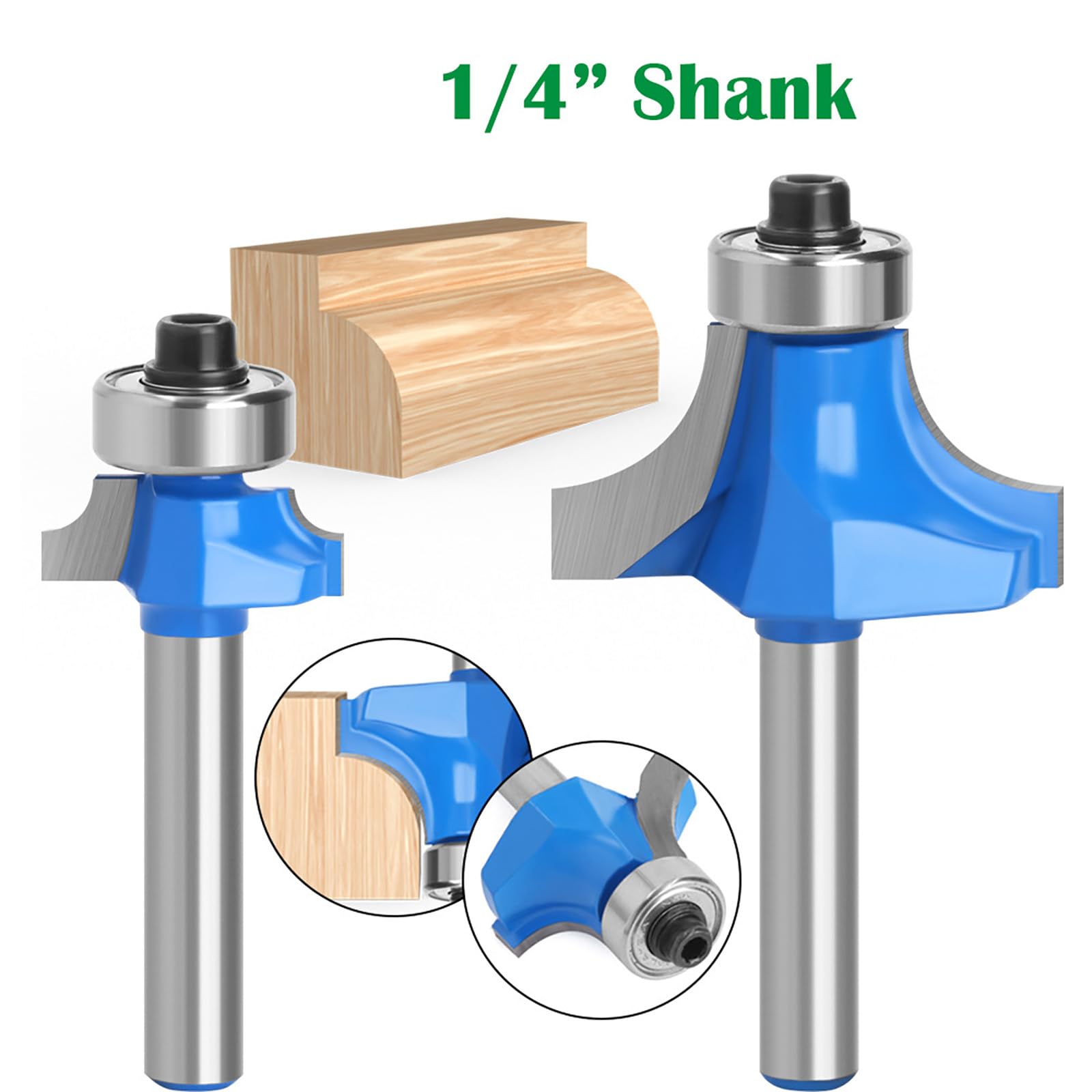 Roundover Router Bits - 7 Piece Set -6 Roundover Router Bits - 7 Piece Set -6