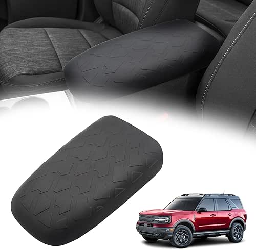 Kingsboomy Center Console Armrest Cover for 2021-2024 Ford Bronco Sports,