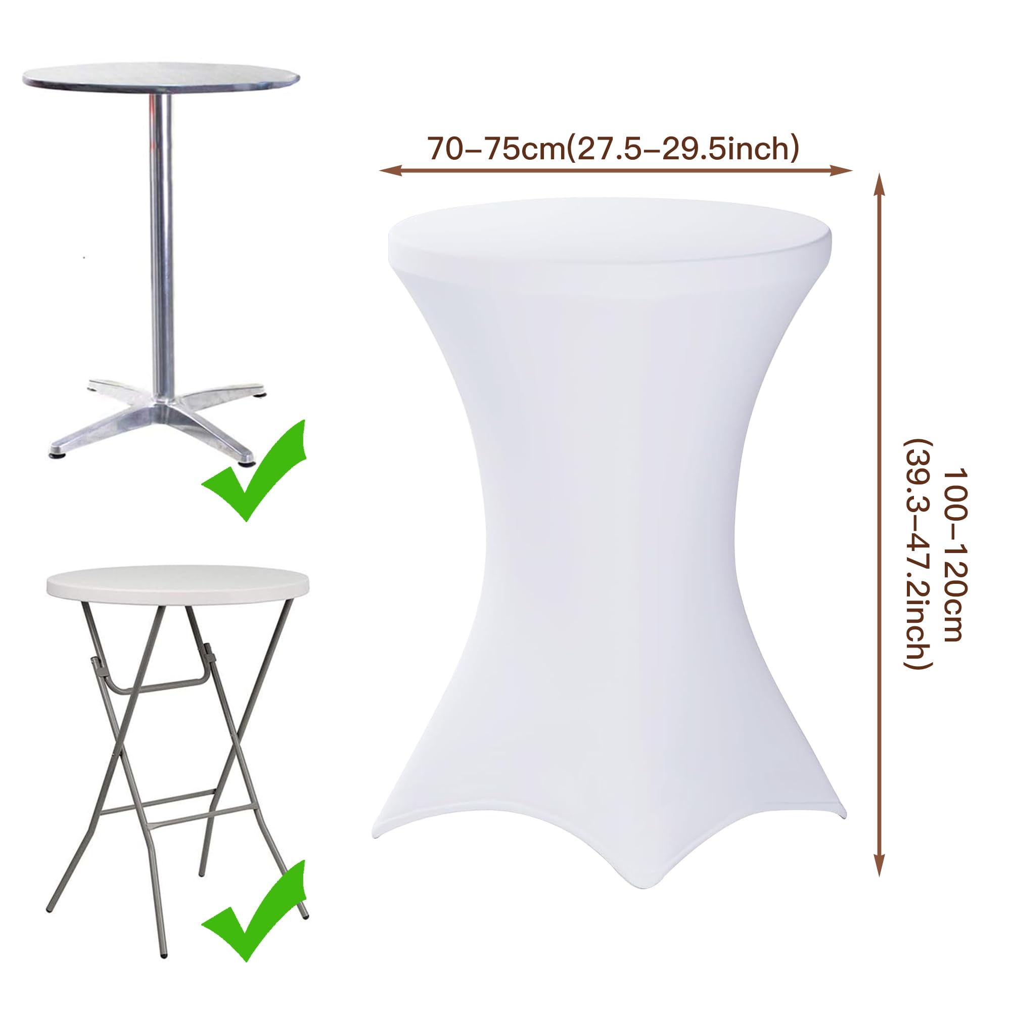 SUKAIKEQA Tovaglie elastiche stretch • Vari colori/dimensioni • Design moderno e minimalista • Facili da installare • Perfette per bar, tavoli rotondi, matrimoni, feste • Atmosfera elegante