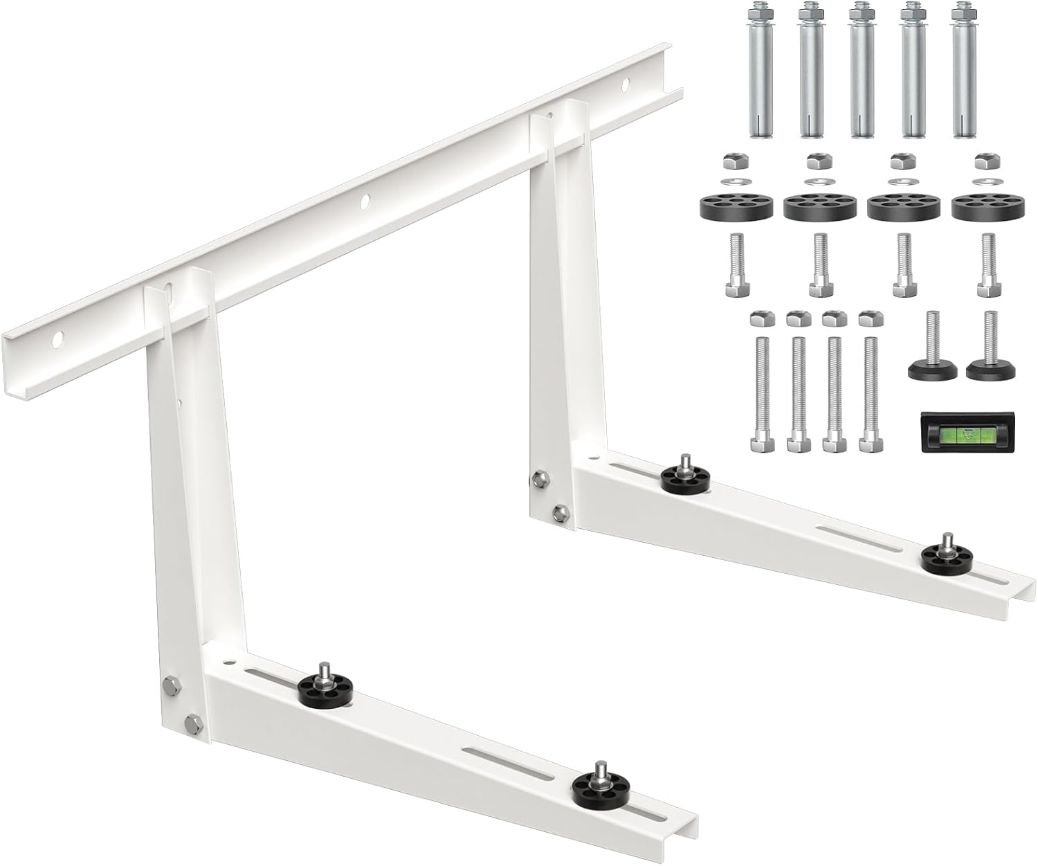 Mini Split Wall Mounting Bracket for 7000-18000 BTU Outdoor Condenser Ductless Universal Air Conditioner and Heat Pump System Support up to 330 lbs
